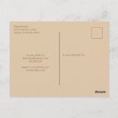 Brautparty Herbst Elegantes Grün Blätter Postkarte (Rückseite)