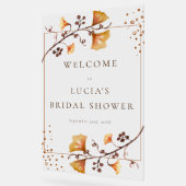 Brautparty Herbst trockenes Leaf Acrylschild (Winkel)