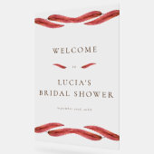 Brautparty Herbst trockenes Leaf Acrylschild (Winkel)