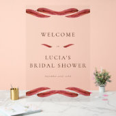 Brautparty Herbst trockenes Leaf Acrylschild (Hochzeit)