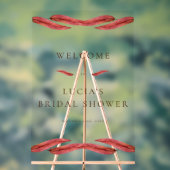 Brautparty Herbst trockenes Leaf Acrylschild (Neutral)