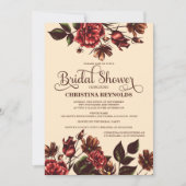 Brautparty Herbst und Herbst Einladung (Vorderseite)