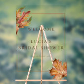 Brautparty Herbstmapfelleaf Acrylschild (Neutral)