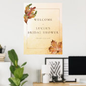 Brautparty Herbstmapfelleaf Poster (Heimbüro)