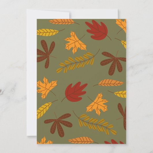 Brautparty | Hier kommt die Herbstbrücke Einladung (Rückseite)