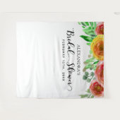 Brautparty Hintergrund - Blumenmuster-Foto-Stand Wandteppich (Vorderseite (Horizontal))