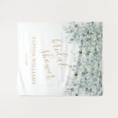 Brautparty Hintergrund - Eukalyptus-Blätter Wandteppich (Vorderseite (Horizontal))