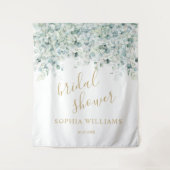 Brautparty Hintergrund - Eukalyptus-Blätter Wandteppich (Vorderseite)