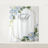 Brautparty Hintergrund Foto Prop Dusty Blue Wandteppich (Vorderseite)