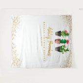 Brautparty Hintergrund, Foto-Stand Wandteppich (Vorderseite (Horizontal))