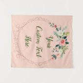 Brautparty Hintergrund Romantische Blume Wandteppich (Vorderseite (Horizontal))