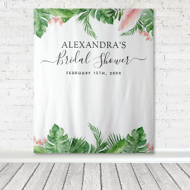 Brautparty-Hintergrund Tropischer Blumenkohl-Foto Wandteppich