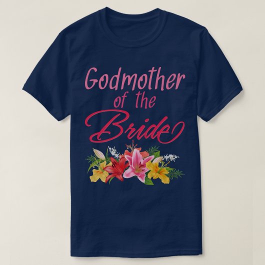 Brautparty Hochzeit Braut Patentante T-Shirt (Design vorne)