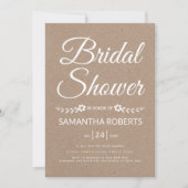 Brautparty-Hochzeit für Typografie Einladung (Vorderseite)