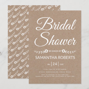 Brautparty-Hochzeit für Typografie Einladung