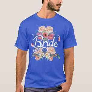 Brautparty Hochzeit ihrer Brautjungfrau Blumenreat T-Shirt