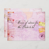 Brautparty Hochzeit in Urlaubsort Einladungspostkarte (Vorne/Hinten)