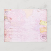 Brautparty Hochzeit in Urlaubsort Einladungspostkarte (Rückseite)