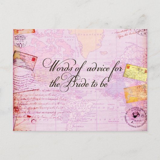 Brautparty Hochzeit in Urlaubsort Einladungspostkarte (Vorderseite)