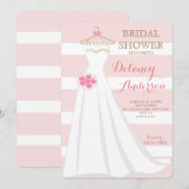 Brautparty-Hochzeits-Kleidereinladungen Einladung (Vorne/Hinten)