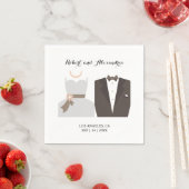 Brautparty Hochzeitsempfang Serviette (Beispiel)