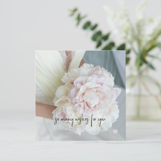 Brautparty-/Hochzeitskarte (Stehend Vorderseite)