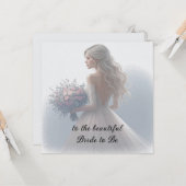 Brautparty Hochzeitskleid Braut zu sein Karte (Vorderseite/Rückseite Beispiel)