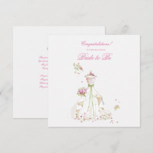 Brautparty Hochzeitskleid Herzlichen Glückwunsch Karte