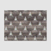 Brautparty Hochzeitskleid rustikales Party Seidenpapier (Vorderseite)