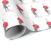 Brautparty Hochzeitspapier Geschenkpapier (Rolleneckpunkt)