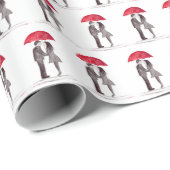 Brautparty Hochzeitspapier Geschenkpapier (Rolleneckpunkt)