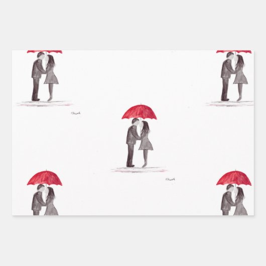 Brautparty Hochzeitspapier Geschenkpapier Set (Vorderseite)