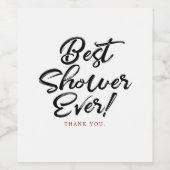 Brautparty Hostess Niedlich Vielen Dank Weinetikett (Einzelnes Label)