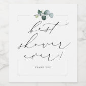 Brautparty Hostess Vielen Dank Weinetikett (Einzelnes Label)