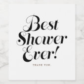 Brautparty Hostess Vielen Dank Weinetikett (Einzelnes Label)