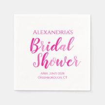 Brautparty Hot Pink Modernes Party