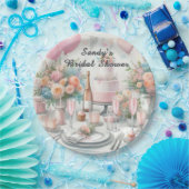 Brautparty Hübsch Rosa Party Pappteller (Party)