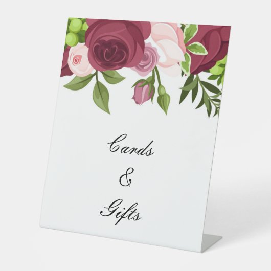 BRAUTPARTY hübsche BLUME Sockelschild (Vorderseite)