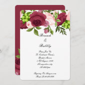 BRAUTPARTY hübscher BLOOMIERTER BLUME Einladung (Vorne/Hinten)