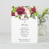 BRAUTPARTY hübscher BLOOMIERTER BLUME Einladung (Stehend Vorderseite)
