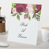 BRAUTPARTY hübscher BLOOMIERTER BLUME Sockelschild (In Situ)