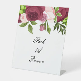 BRAUTPARTY hübscher BLOOMIERTER BLUME Sockelschild