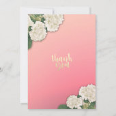 Brautparty Hydrangea Blume String Lights Pink Einladung (Rückseite)