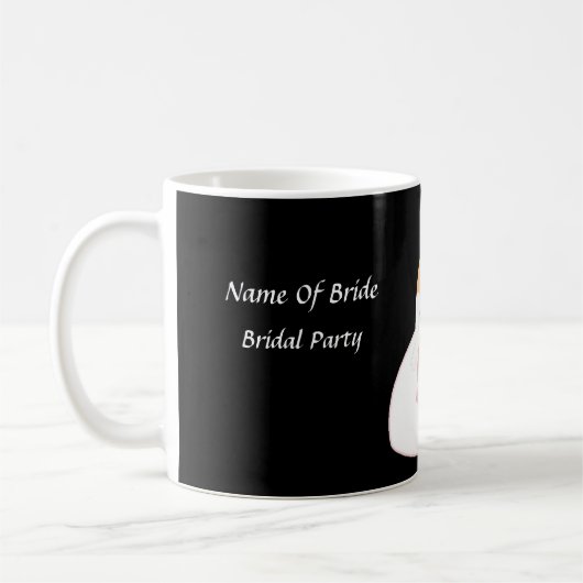 "Brautparty III-Teilnehmer" - Anpassbare Tasse (Links)