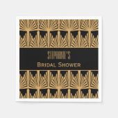 Brautparty im Art Deco Stil Serviette (Vorderseite)