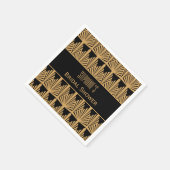 Brautparty im Art Deco Stil Serviette (Ecke)