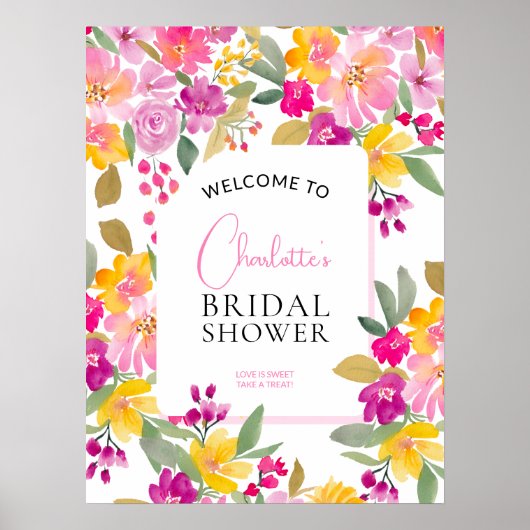 Brautparty im Garten Poster (Vorne)