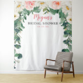 Brautparty im Hintergrund grün und grün Wandteppich (Beispiel)