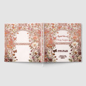 Brautparty im Stil eines alten Blumengartens Gästebuch (Voll)