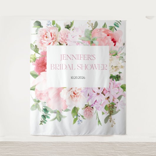 Brautparty im Wildgarten Wandteppich (Vorderseite)